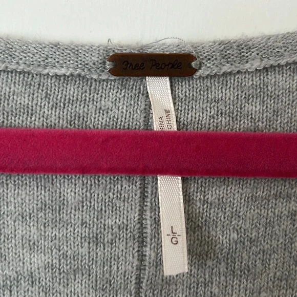 FREE PEOPLE Cropped Lightweight Striped Sweater - Picture 4 of 4